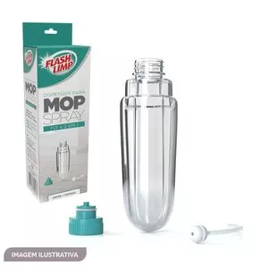 Dispenser Para Mop Spray Fit & 2 Em 1<BR>- Incolor & Verde Água<BR>- 365ml<BR>- Flashlimp