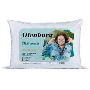 Travesseiro Silk Touch<BR>- Branco<BR>- 70x50cm<BR>- Altenburg