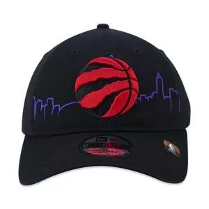 Boné Toronto Raptors®<BR>- Preto & Vermelho