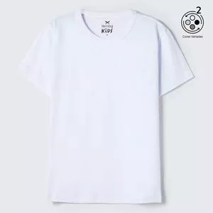 Kit De Camisetas Lisas<br /> - Branco & Cinza<br /> - 2Pçs