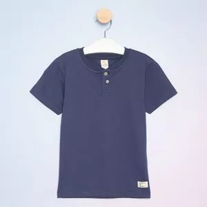 Camiseta Lisa<BR>- Azul Marinho<BR>- Costão Fashion