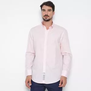 Camisa Regular Fit La Martina®<BR>- Rosa Claro