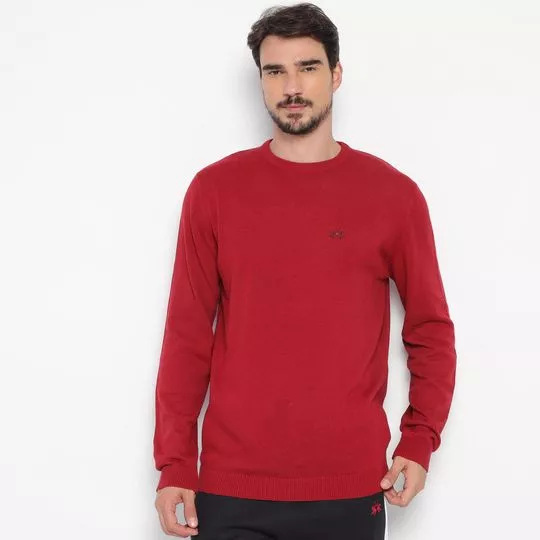 Suéter Básico- Bordô