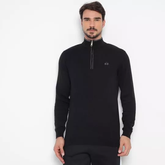 Suéter Básico- Preto