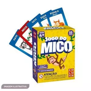 Jogo Do Mico<BR>- Amarelo & Roxo<BR>- 55 Cartas<BR>- COLUNA