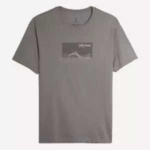 Camiseta Abstrata<BR>- Cinza & Cinza Escuro