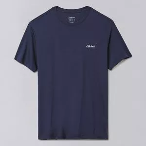 Camiseta Com Inscrições<BR>- Azul Marinho
