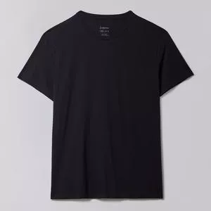 Camiseta Com Inscrições<BR>- Preta & Cinza Escuro
