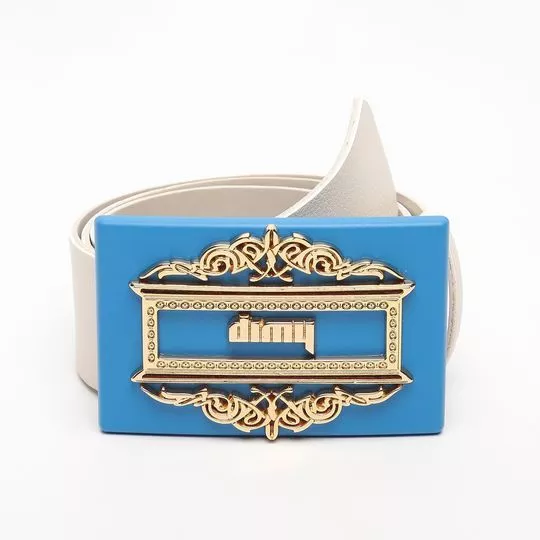 Cinto Dimy®- Branco & Azul- Dimy