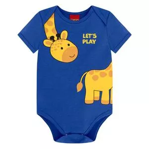 Body Girafa<BR>- Azul & Amarelo