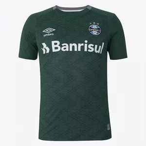 Camisa Goleiro Grêmio®<BR>- Verde Escuro & Branca