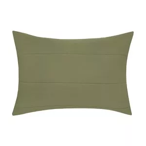 Porta-Travesseiro Em Malha Básica<BR>- Verde Militar<BR>- 70x50cm
