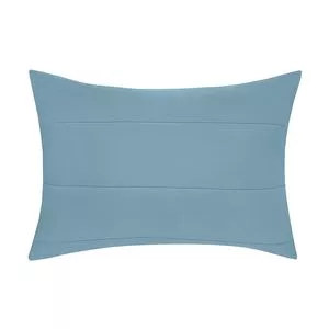 Porta-Travesseiro Em Malha Básica<BR>- Azul Claro<BR>- 70x50cm
