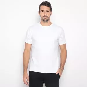 Camiseta Com Recortes<BR>- Branca