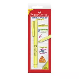 Marca Texto Grifpen<BR>- Amarelo<BR>- Faber Castell