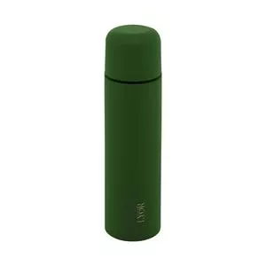 Garrafa Térmica Bullet<BR>- Inox & Verde Escuro<BR>- 500ml