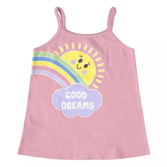 Blusa Good Dreams- Rosa Claro & Amarela- Malwee Infantil