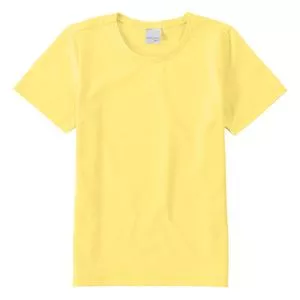 Camiseta Lisa<BR>- Amarela<BR>- Malwee Infantil