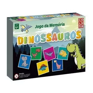 Jogo Da Memória Dinossauro<BR>- 54Pçs<BR>- Coluna
