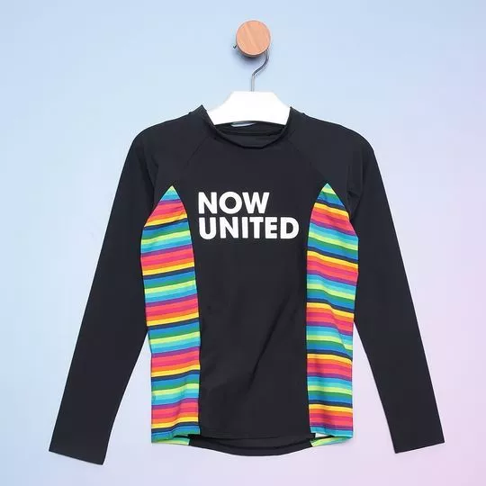 Camiseta Now United- Preta & Roxa