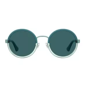 Óculos De Sol Redondo<BR>- Verde