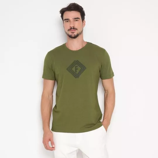 Camiseta Forum®- Verde Militar & Verde Escuro
