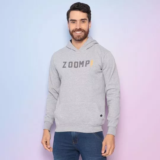 Blusão Zoomp®- Cinza Claro & Cinza Escuro