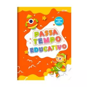 Caderno De Atividades Passa Tempo<BR>- Laranja & Amarelo<BR>- 0,4x20x27,5cm<BR>- 16 Folhas<BR>- Carioca