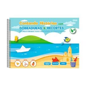 Caderno De Atividades Contando Histórias<BR>- Azul Claro & Branco<BR>- 1x32x22cm<BR>- 60 Folhas<BR>- Carioca