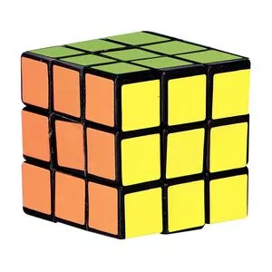 Cubo Mágico Pequeno<BR>- Laranja & Amarelo<BR>- 5,5x5,5x5,5cm<BR>- Reval
