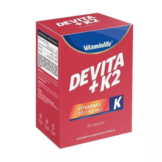 Devita + K2- 60 Cápsulas