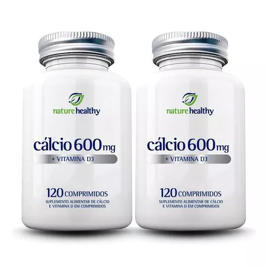 Cálcio 600mg + Vitamina D3- 2 Unidades