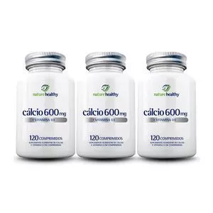 Cálcio 600mg + Vitamina D3<BR>- 3 Unidades