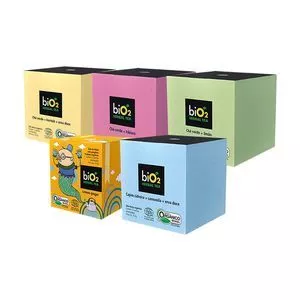 Kit Chá Bio2 Herbal Tea<BR>- 5 Unidades<BR>- BiO2 Organic