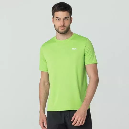 Camiseta Fila®- Verde Limão