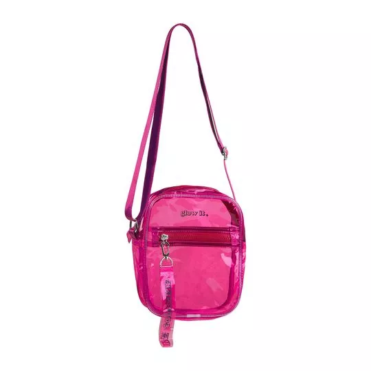 Bolsa Transversal Glow It®- Pink- 19x15x6,5cm- GLOW-IT