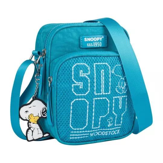 Bolsa Transversal Snoopy®- Verde & Branca- 21x19x6cm- SNOOPY
