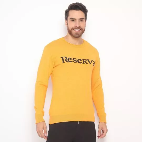 Suéter Reserva® - Amarelo & Preto - Reserva