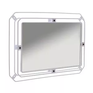 Espelho Niva<BR>- Branco<BR>- 69x49x5,5cm