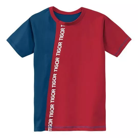 Camiseta Tigor T. Tigre®- Azul Marinho & Vermelha