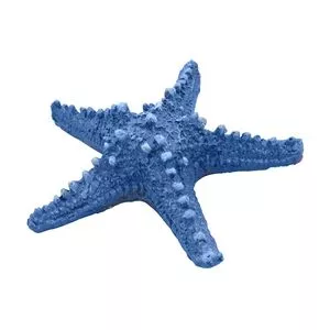 Estrela Decorativa Com Relevos<BR>- Azul