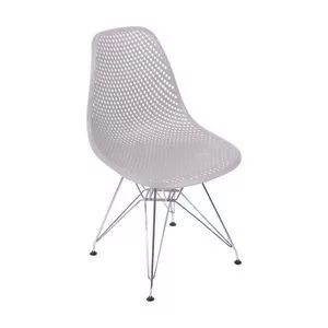 Cadeira Eames Colmeia<BR>- Fendi & Prateada<BR>- 82,5x46,5x42cm<BR>- Or Design