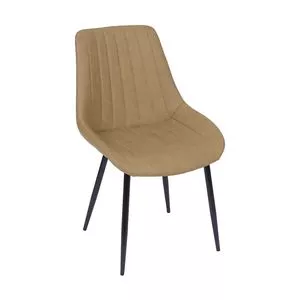 Cadeira Volga<BR>- Caramelo & Preta<BR>- 84x50x42,5cm<BR>- Or Design