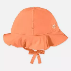 Chapéu Com Proteção UV<BR>- Laranja Claro