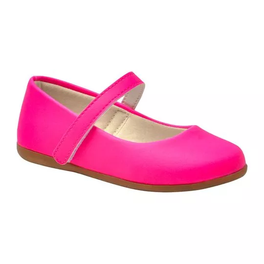 Sapato Boneca Liso- Pink