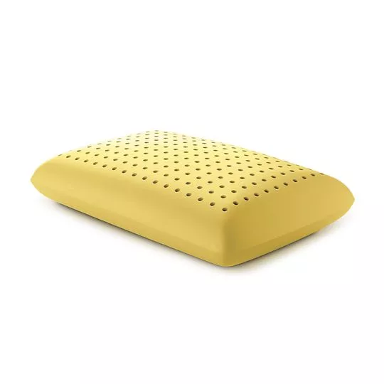 Travesseiro Zen Sleep Roman Chamomile- Amarelo- 13x60x40cm- 230 Fios