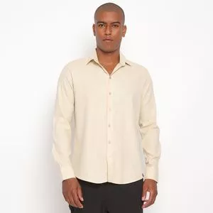 Camisa Lisa<BR>- Bege<BR>- Club Polo Collection