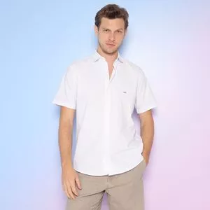 Camisa Com Tag<BR>- Branca<BR>- Club Polo Collection