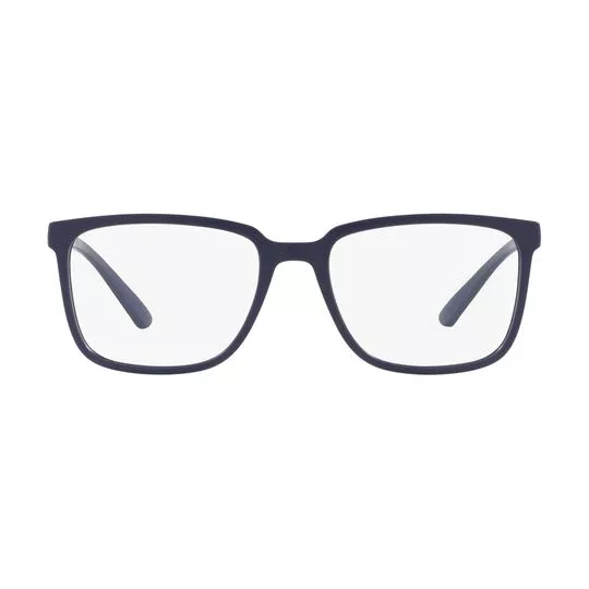 Armação Retangular Para Óculos De Grau- Azul Marinho- Jean Monnier