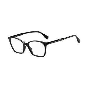 Armação Quadrada Para Óculos De Grau<BR>- Preta<BR>- Fendi